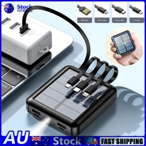 Portable 20000mAh Power Bank Solar Charging Powerbank Battery Charger Dual USB - Picture 1 of 11