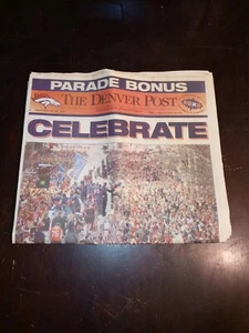 Denver Post Super Bowl Celebrate Jan 28 1998 Broncos Win John Elway! - Picture 1 of 7