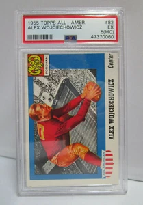 Alex Wojciechowicz 1955 Topps All-American Football Card #82 Graded PSA 5 MC EX - Picture 1 of 5