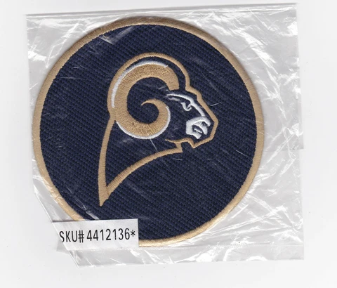 2012 ST. LOUIS RAMS NFL FOOTBALL 4" ROUND TEAM PATCH MINT IN ORIGINAL BAG Cover