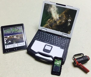 1/6 Scale Set Of 4 Notebook DV Camera Pad Mobile Phone For 12" Action Figure - Picture 1 of 12