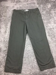 Croft & Barrow Plaid Khaki Pants Mens Size 40x32 Gray Lined Chino - Picture 1 of 15