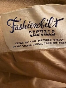 Damen Cape Poncho Drapiert Camel Lepoard One Size Vintage USA Union Made - Bild 1 von 21