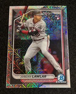 2024 Bowman Chrome Jordan Lawlar RC #96 Mojo Refractor - Bild 1 von 2
