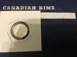 Canada 1968 10 cents Silver Elizabeth II Canadian Dime - Foto 1 di 2