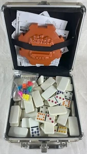 Cardinal's Mexican Train Dominosteine Spiel Aluminium Tragetasche - Bild 1 von 1