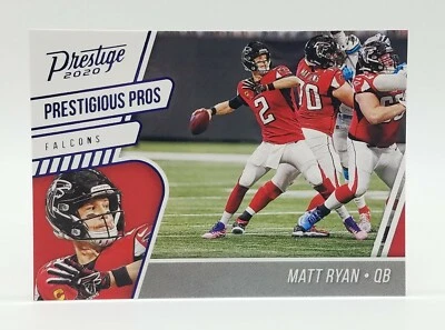 2020 Prestige Matt Ryan Prestigious Pros Blue Xtra Points #PP-MR Atlanta Falcons - Image 1 of 2
