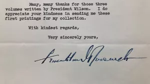 Lettera firmata Franklin Roosevelt, con busta, contenuto presidente Wilson, - Foto 1 di 8