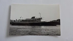 Veendam Ocean Liner Cruise Ship Black & White Photograph J178 - Bild 1 von 2