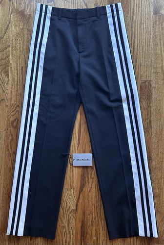 Pantaloni Balenciaga Runway a righe laterali SS19