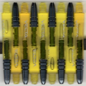 Winmau VECTA gelb mittel Polcarbonat/Aluminium Top Dart Wellen: 1 Set 3 - Bild 1 von 4