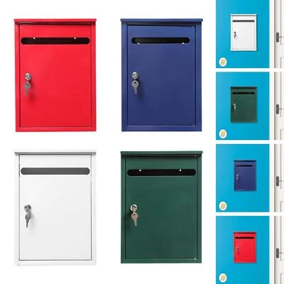 Wall Mount Letter Box House Complaint Box Porch Courtyard Lockable Mailbox - Image 1 of 2