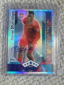 Match Attax 2016/17 PLE2 Daniel Sturridge Platinum LE Auto Signed Liverpool RARE - Picture 1 of 5