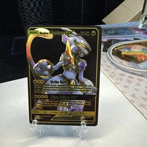 Shadow Mewtwo GX Hp316 Fan Art Display Card Black And Red Foil Nova Eclipse  - Picture 1 of 2