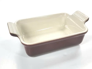 Le Creuset Heritage Steinzeug kleine rechteckige Backform 19 cm/1 qt Neu im Karton ~ RHONE - Bild 1 von 9