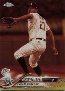 2018 Topps Chrome #63 Lucas Giolito Sepia Refractor - Picture 1 of 2