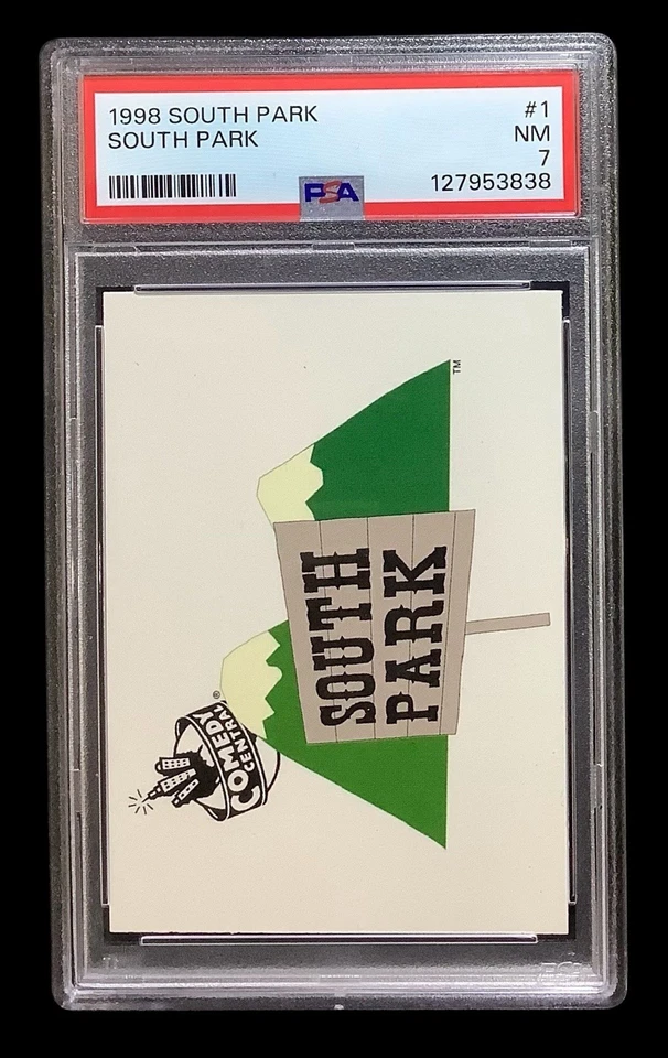 1998 comic images #1 south park rc; logo header card PSA 7  (1ST CARD EVER) - Image 1 of 3
