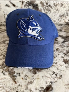 VINTAGE Duke Blue Devils Script Snapback Hat NCAA Zephyr Z Hat Black Basketball - Picture 1 of 3