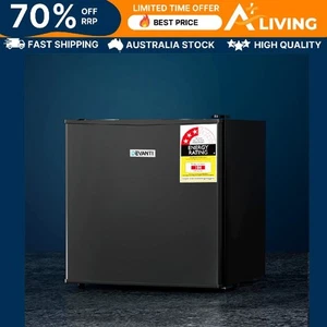 48L Bar Fridge Black Compact Mini Refrigerator Beverage Cooler Kitchen App 8L-BK - Picture 1 of 8