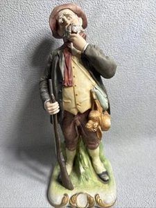 Original Arnart Creation 12" Jäger mit Hund Hund Figur Skulptur Vintage - Bild 1 von 9