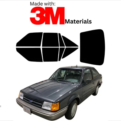 预切车窗色调适用于福特 Escort Hatch 90 色稳定陶瓷 3M 制造 — 第 1/4 张图片