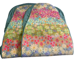 Boho Natural Life Car Seat Covers Set of 2 Full Cover Floral Hippie Van Bucket - Picture 1 of 12