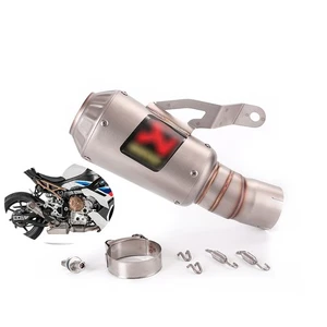 Exhaust System Pipe Muffler Tips 60mm For BMW S1000RR 2019-2025 S1000R 2021-2025 - Picture 1 of 8