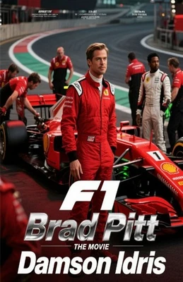 F1 BRAD PITT THE MOVIE Pared Vinilo Calcomanía Póster Impresión Adhesivo Extraíble Foto 1 de 4