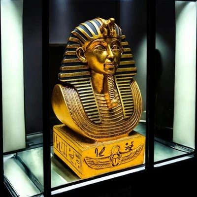 Rare Ancient Egyptian King Tut Statue Stone Artifact Pharaonic BC Antiquity - Image 1 of 4