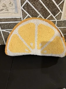 Orange Slice Decorative Pillow, Orange, New  - Picture 1 of 2