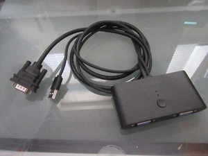UGreen 2-Port VGA Monitor Switch (2 PC's to 1x Monitor) USB Powered. - Bild 1 von 1