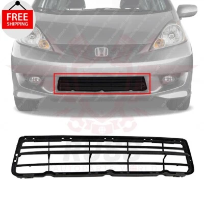 New Front Bumper Cover Grille Textured  Black Plastic Fits  2009-2014 Honda Fit Foto 1 de 4