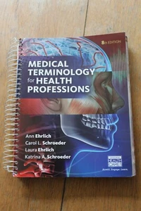 Medical Terminology for Health Professions Spiral Bound 8TH ED EHRLICH SCHROEDER - Imagen 1 de 3