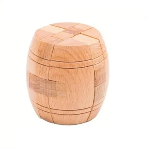 Wooden Puzzle Magic Wine Cask Brain Teasers Toy Intelligence Game Puzzles - Picture 1 of 4