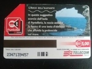 TELEFONKARTE DIE NATUR RUFT UNS DEN ELEFANTENBOGEN 2,5 LIRE JAHR 2002 - Bild 1 von 2