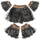  5 Pcs Hawaiian Grass Skirt Tassles Dress Fringe Dresses Girl