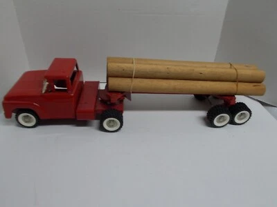 Remolque/tractor de troncos de colección STRUCTO #406 "Timber Toter" con caja original, años 60 Foto 1 de 4