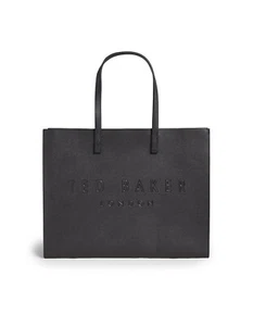 Ted Baker Sukicon Black Crosshatch Large Tote Bag 45 x 35 x 10cm - Picture 1 of 3