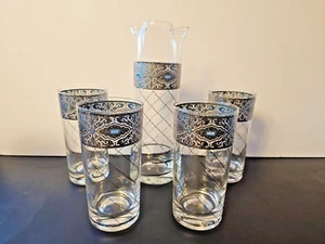 Rarität Vintage MCM Culver Sorrento Set - Krug und 4 Longdrinkgläser - signiert - Bild 1 von 6