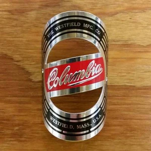 COLUMBIA FAHRRAD KOPF ABZEICHEN NAMENSSCHILD NEUWERTIG ERSTAUNLICH - Bild 1 von 3