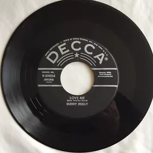 Buddy Holly – Love Me / Blue Days-Black Nights 7", 45 RPM - Picture 1 of 4