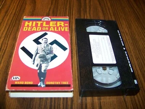 Hitler Dead or Alive VHS Tape Vintage 1986 - Imagen 1 de 4