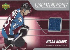 2006-07 Upper Deck Game Jerseys #JHE Milan Hejduk Jersey - NM-MT