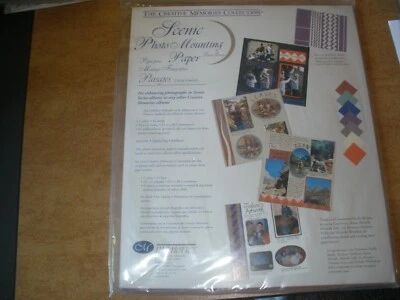 Papel de montaje fotográfico escénico Creative Memories 10 x 12 7 colores/14 hojas  Foto 1 de 2