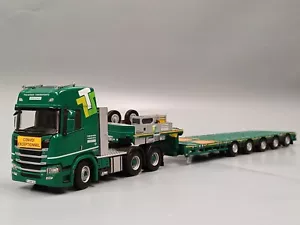 WSI - Scania R Highline CR20H 3achs mit 5achs Tieflader " Transports Spéciaux " - Bild 1 von 5