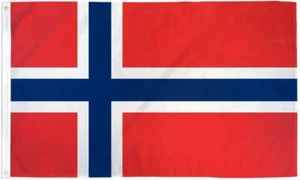 10 x "NORWAY" flag 2x3 ft polyester banner sign Norwegian UN United Nations - Picture 1 of 9