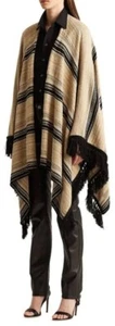 $2190 Ralph Lauren Purple Label RUANA STRIPED Equestrian Riding Cape XS/S - Picture 1 of 7