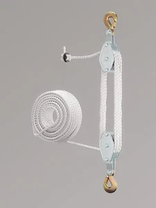 Block and Tackle Pulley System for Lifting Objects - SoB 4000LB Breaking Stre... - Picture 1 of 9
