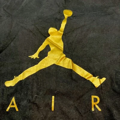 Camiseta Michael Jordan Air NEGRO DORADO Jump Man, Manga Corta DE COLECCIÓN Hombre’s XL Foto 1 de 4