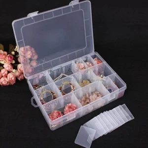 24 Compartments Fish Lure Box Transparent Bait Hooks Storage Drop-proof Portable - Picture 1 of 4